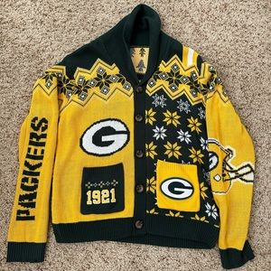 Green Bay Packers cardigan sweater
